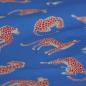 Preview: Baumwollstoff Motivdruck Leopard hellblau